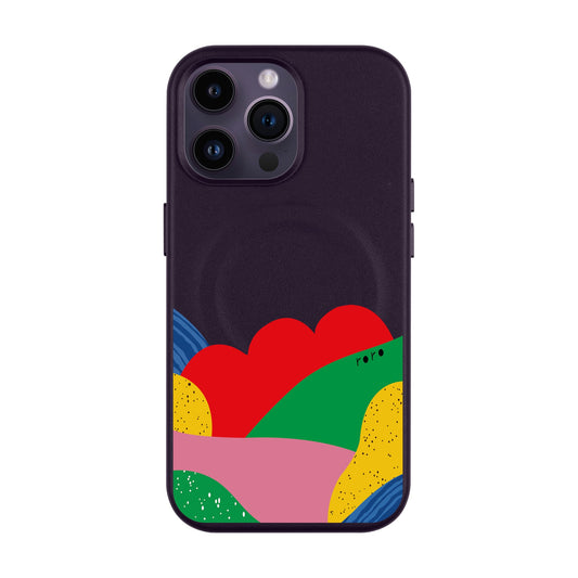 FLAG-iPhone 14 Pro Max Leather Kılıf MagSafe Özellikli