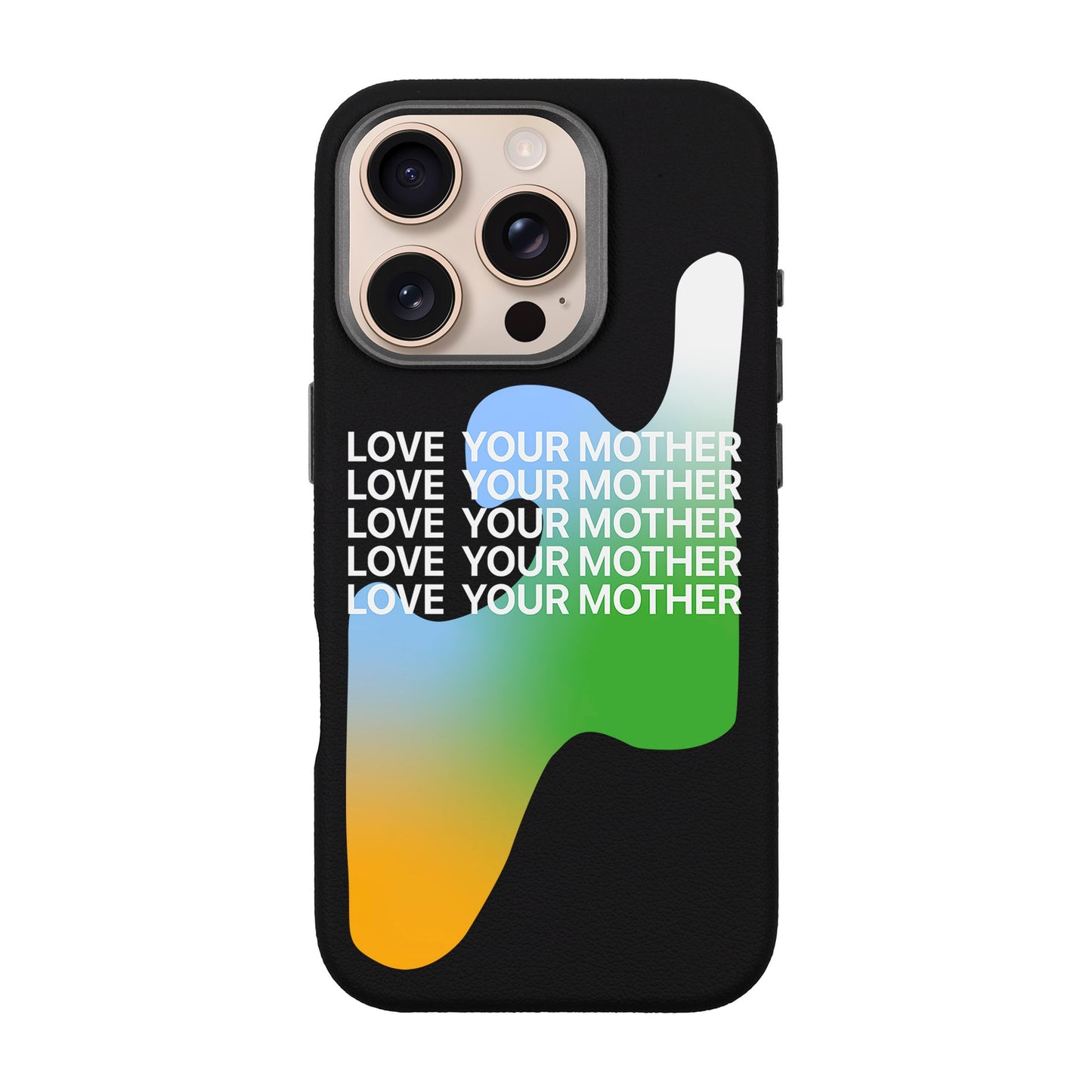 LOVE YOUR MOTHER-iPhone 16 Pro Leather Premium Kılıf MagSafe Özellikli