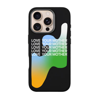 LOVE YOUR MOTHER-iPhone 16 Pro Leather Premium Kılıf MagSafe Özellikli