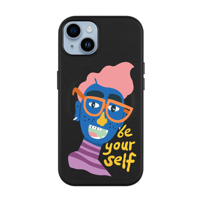 BE YOUR SELF-iPhone 14 Plus Leather Kılıf MagSafe Özellikli