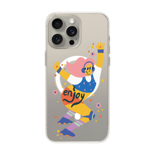 ENJOY-iPhone 15 Pro Max Solid Kılıf MagSafe Özellikli