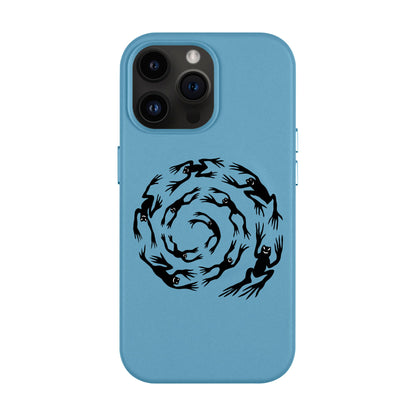SWIRLING FROGS-iPhone 14 Pro Max Leather Kılıf MagSafe Özellikli