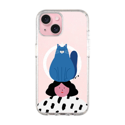 NAUGHTY CAT-iPhone 14 Plus Shiny Kılıf MagSafe Özellikli