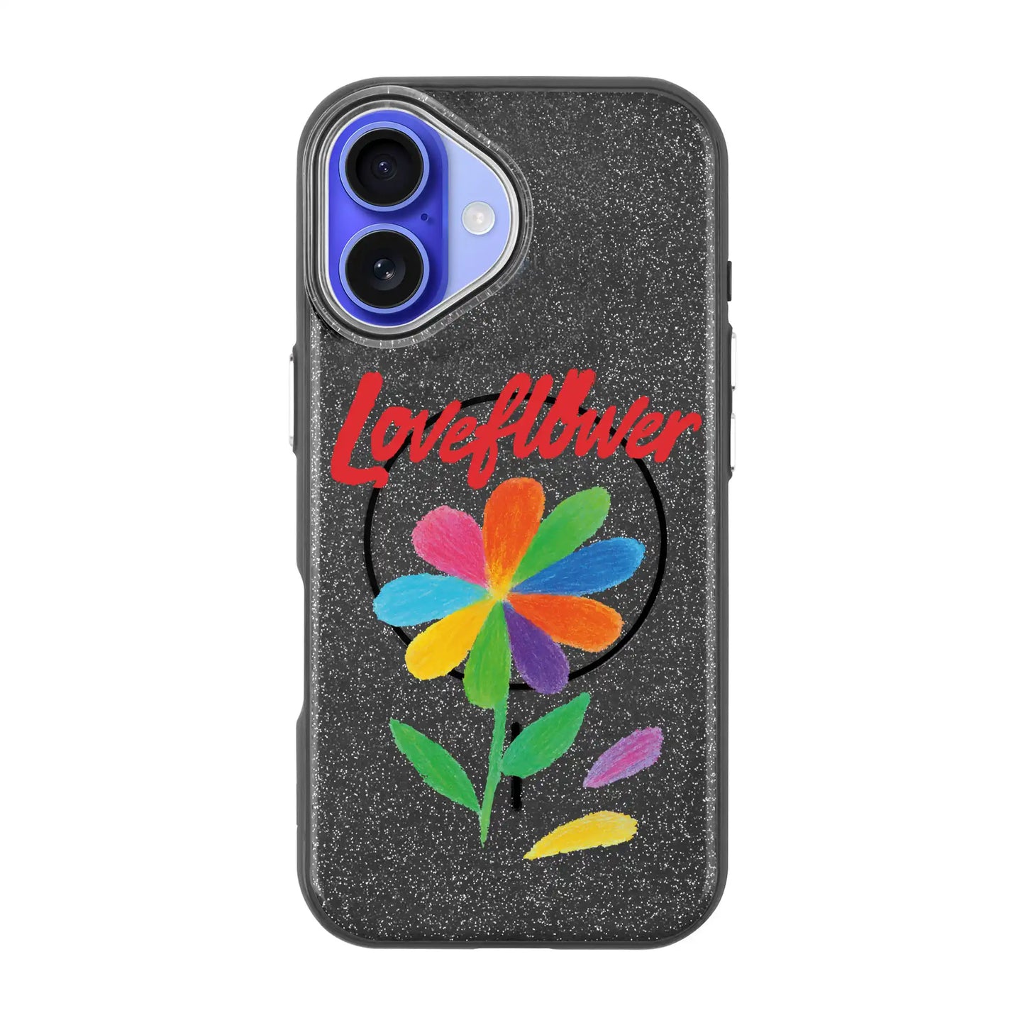 LOVE FLOWER-iPhone 16 Radiant Kılıf MagSafe Özellikli