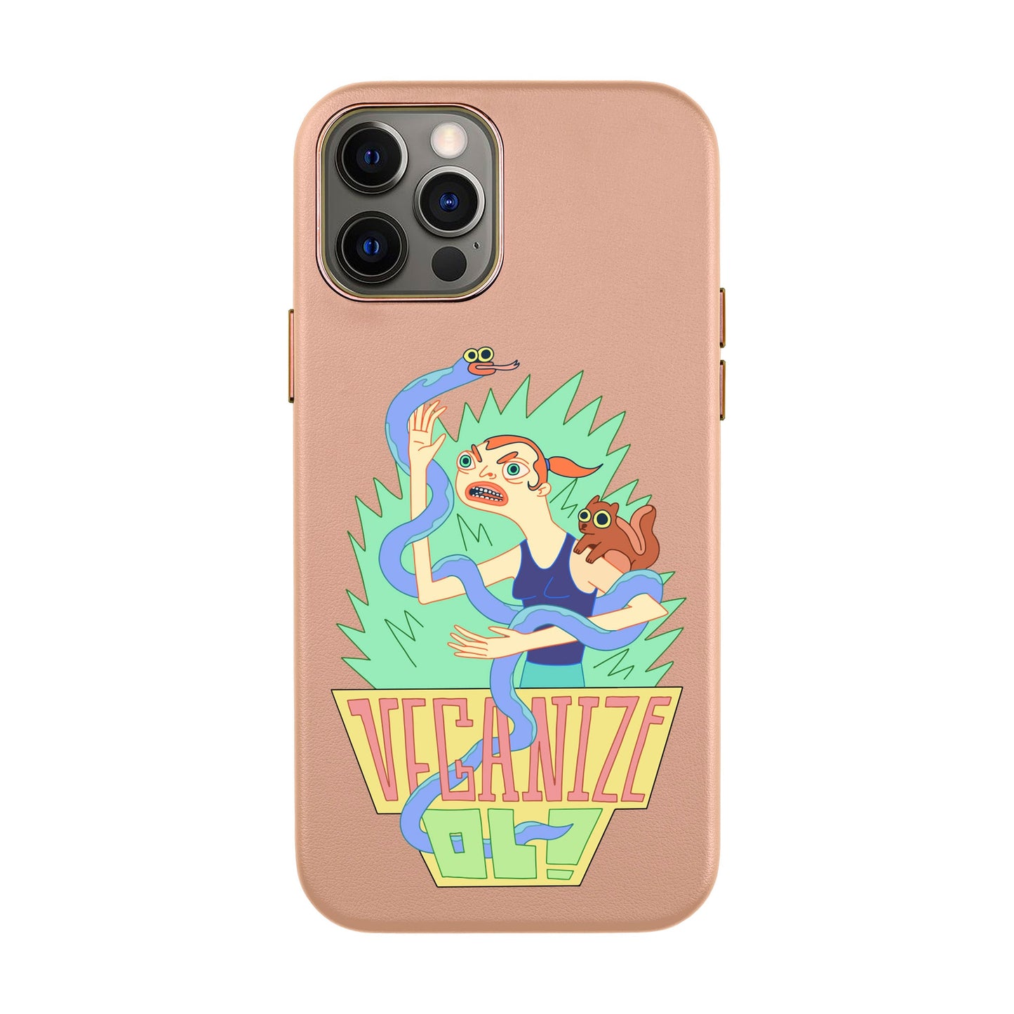 VEGANİZE-iPhone 12 Pro Max Leather Kılıf