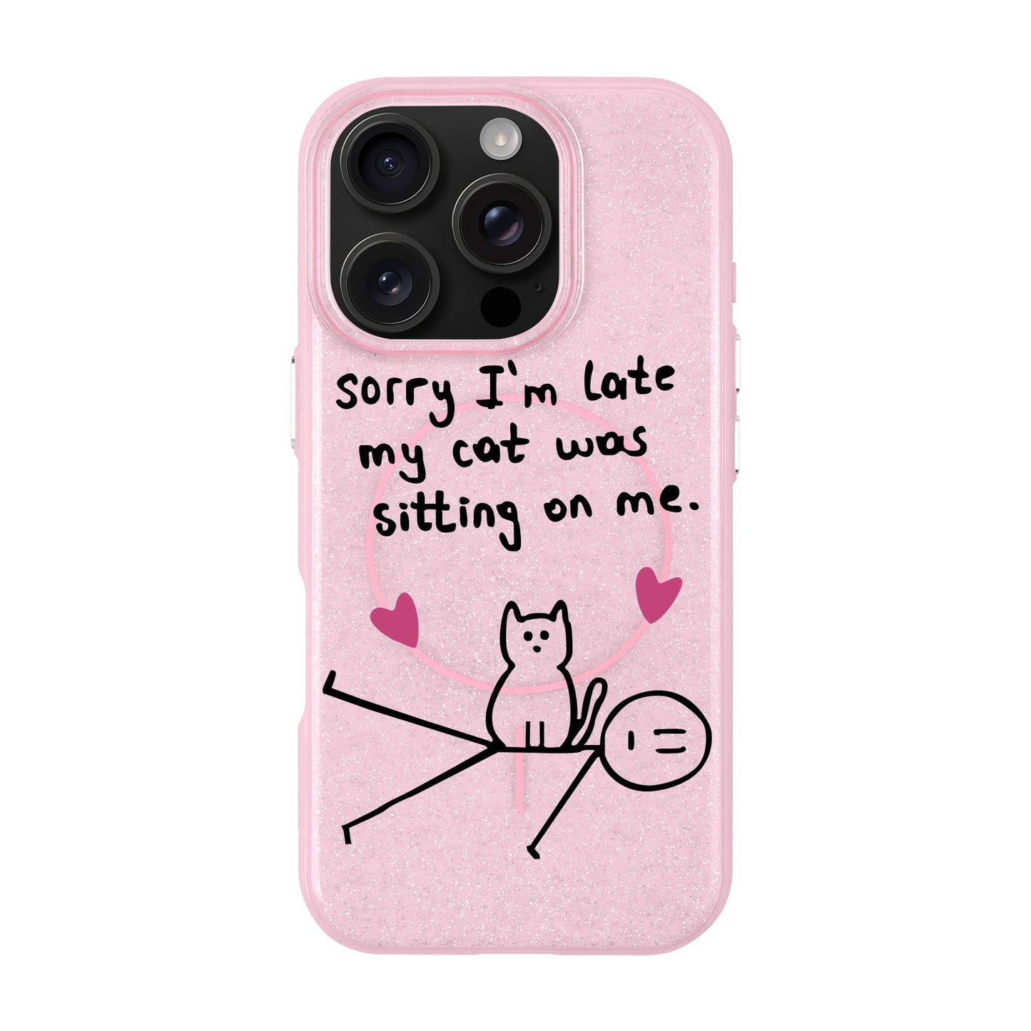 SORRY I'M LATE-iPhone 16 Pro Radiant Kılıf MagSafe Özellikli