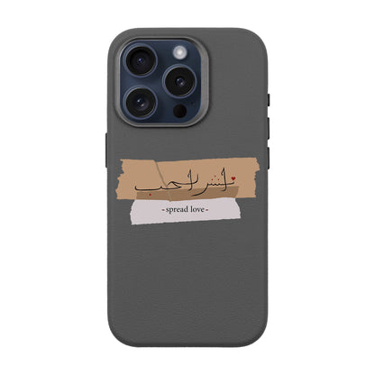 SPREAD LOVE-iPhone 15 Pro Leather Premium Kılıf MagSafe Özellikli