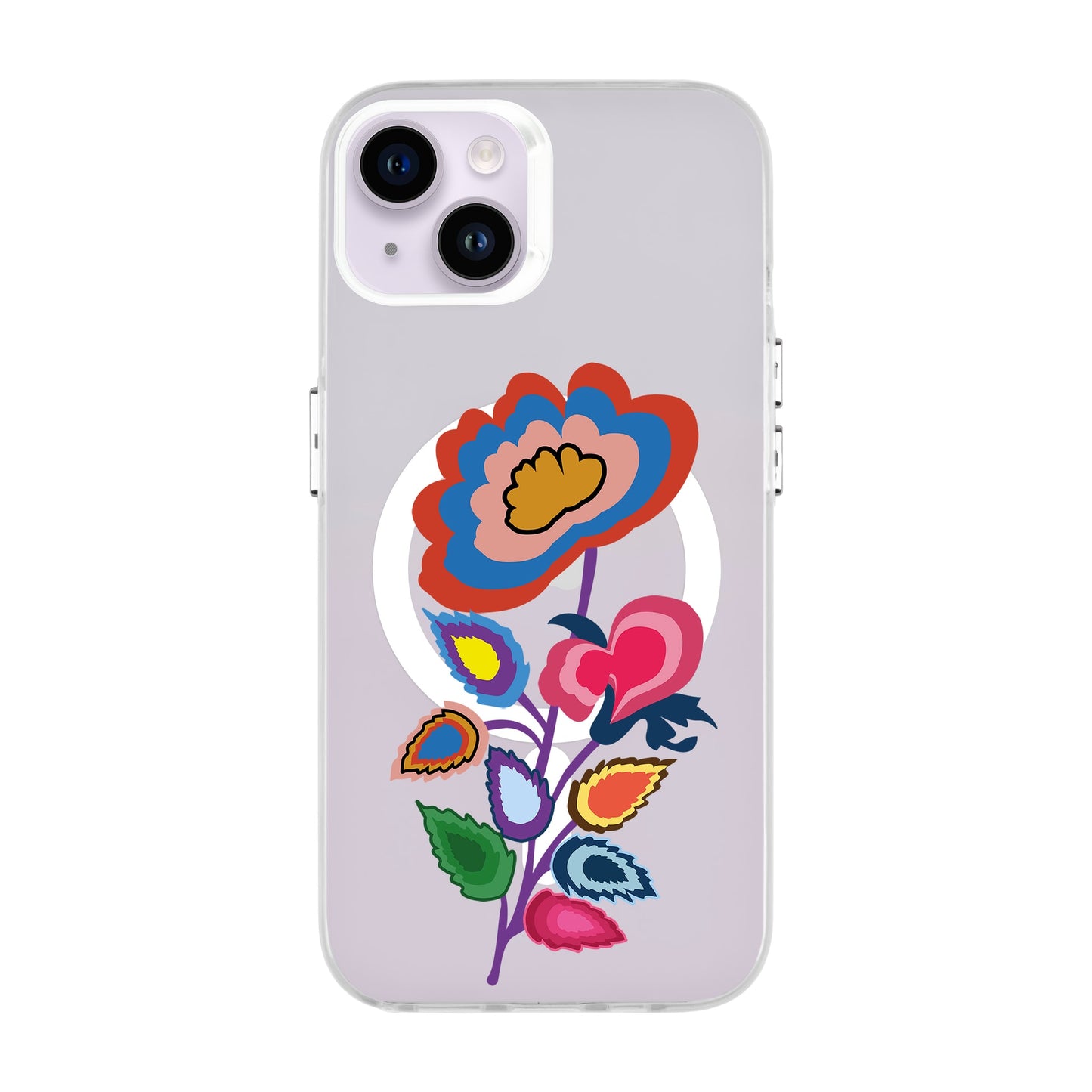 KNITTED FLOWER-iPhone 14 Plus Hold Kılıf MagSafe Özellikli