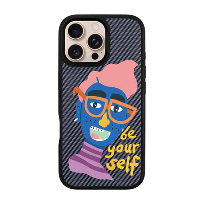 BE YOUR SELF-iPhone 16 Pro Max Plaid Kılıf MagSafe Özellikli