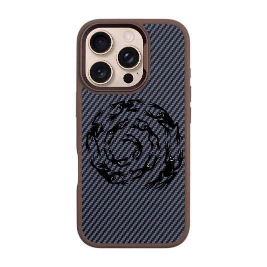 SWIRLING FROGS-iPhone 16 Pro Plaid Kılıf MagSafe Özellikli
