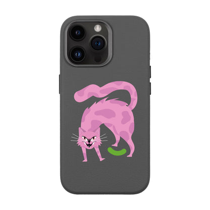 GRUMBLEPAWS-iPhone 14 Pro Max Leather Premium Kılıf MagSafe Özellikli