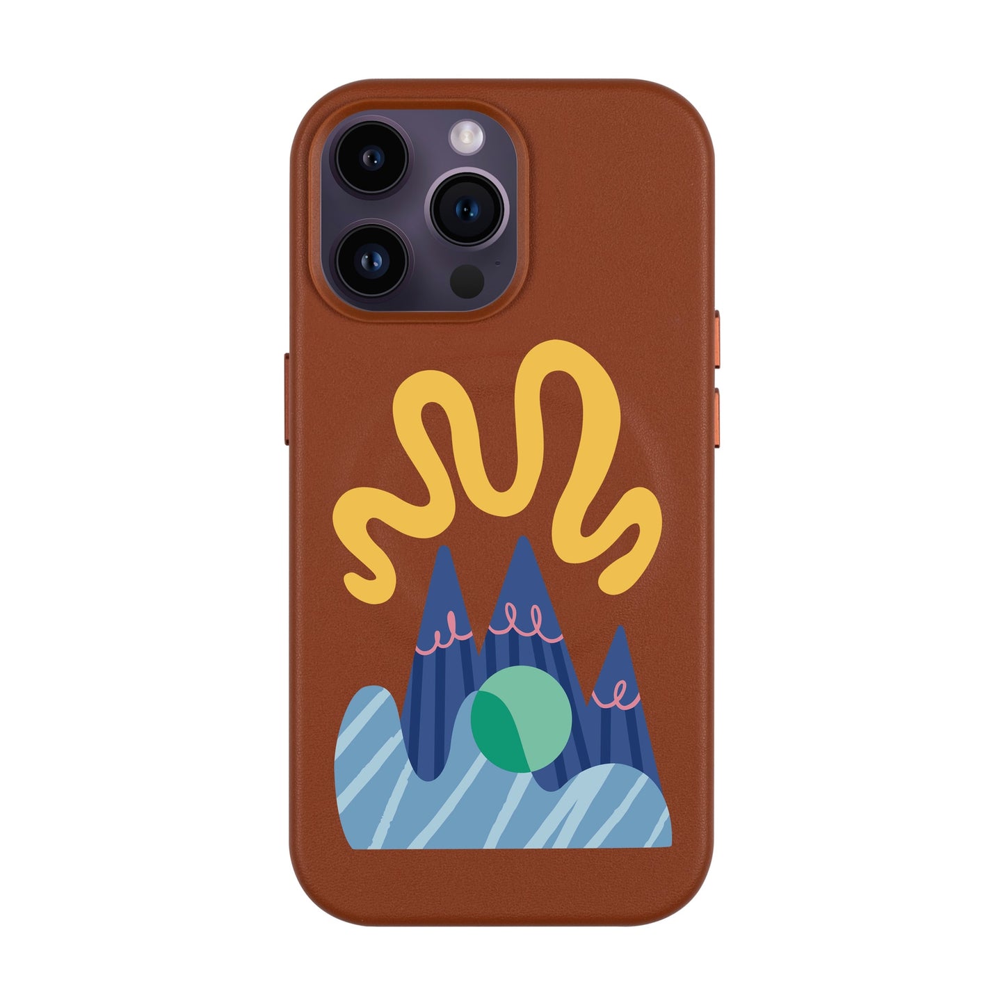 MOUNTAIN-iPhone 14 Pro Max Leather Kılıf MagSafe Özellikli