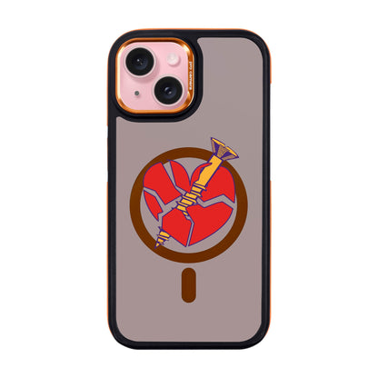 BROKEN HEART-iPhone 15 Dark Kılıf MagSafe Özellikli