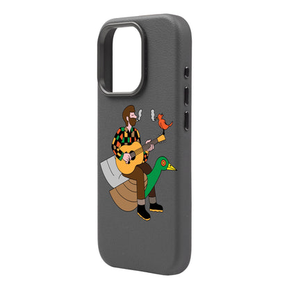 BIRDS OF A FEATHER-iPhone 16 Pro Max Leather Premium Kılıf MagSafe Özellikli