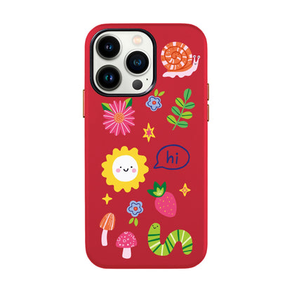 HELLO NATURE-iPhone 14 Leather Kılıf
