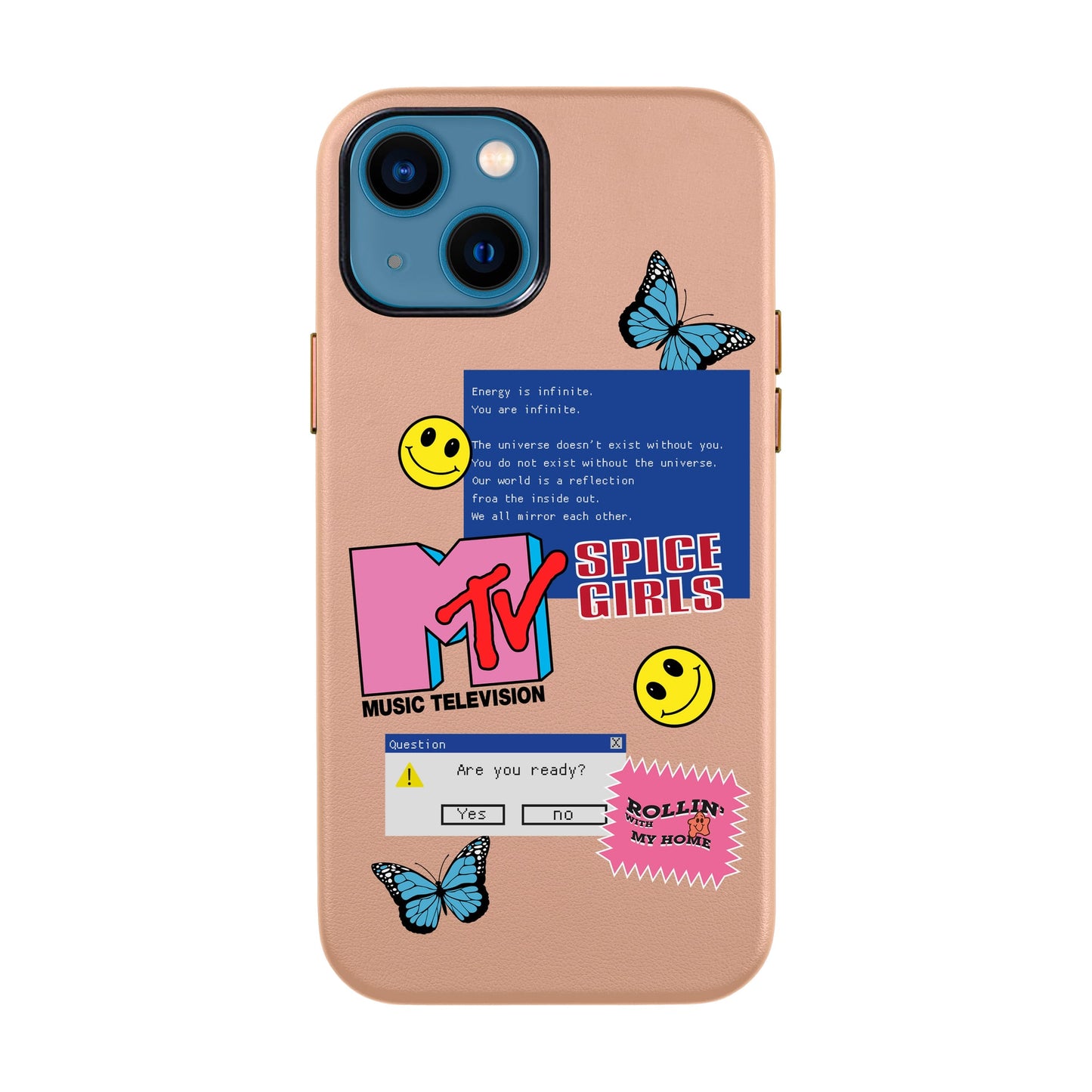 ARE YOU READY-iPhone 13 Mini Leather Kılıf