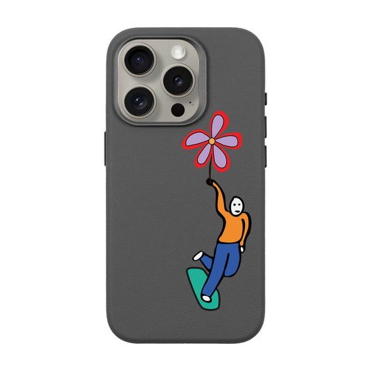 SKATEBOARDER-iPhone 15 Pro Leather Premium Kılıf MagSafe Özellikli