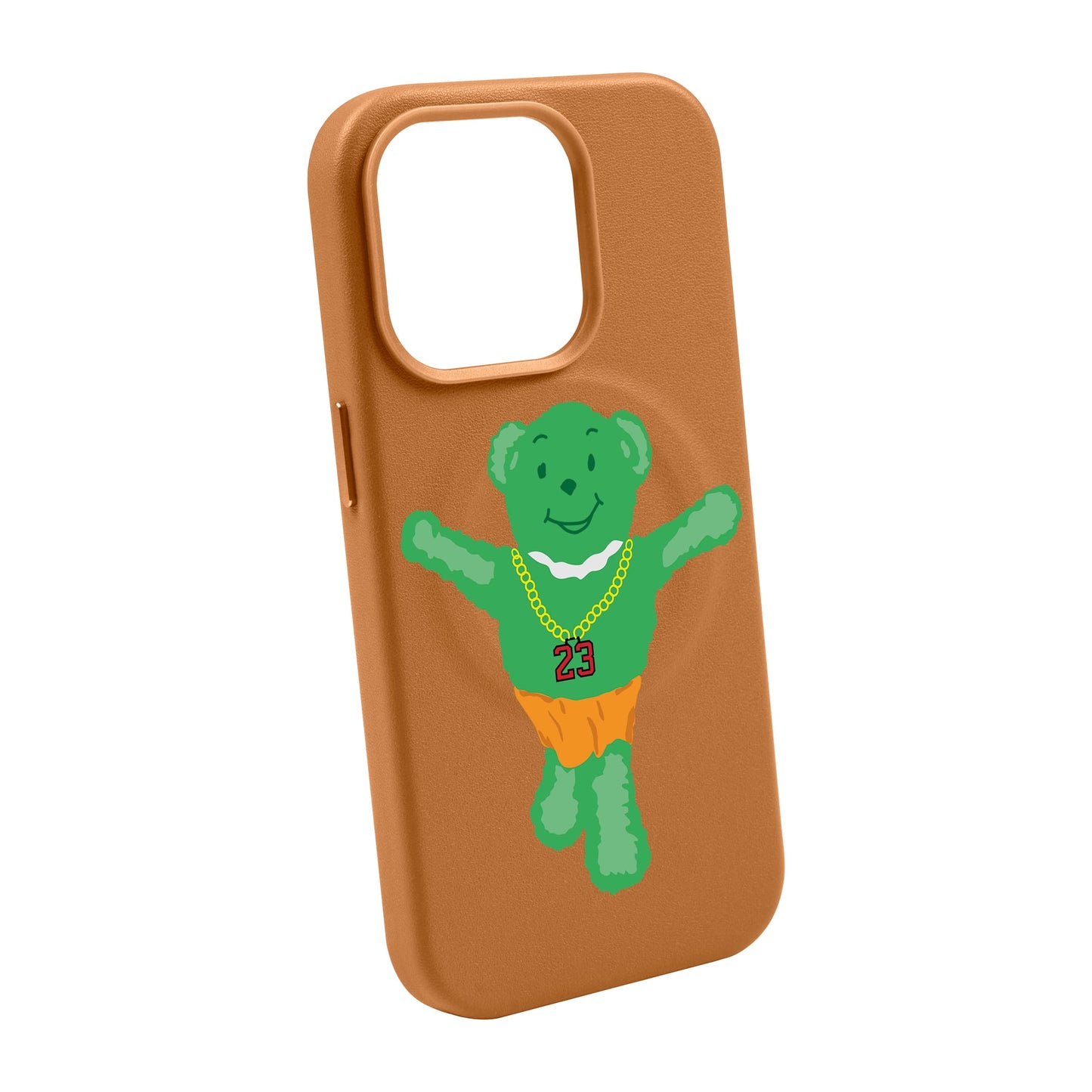 GREEN BEAR-Leather Kılıf MagSafe Özellikli - iPhone 13
