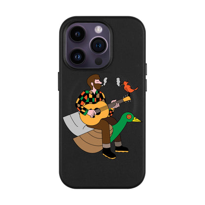 BIRDS OF A FEATHER-Leather Kılıf MagSafe Özellikli - iPhone 14 Pro