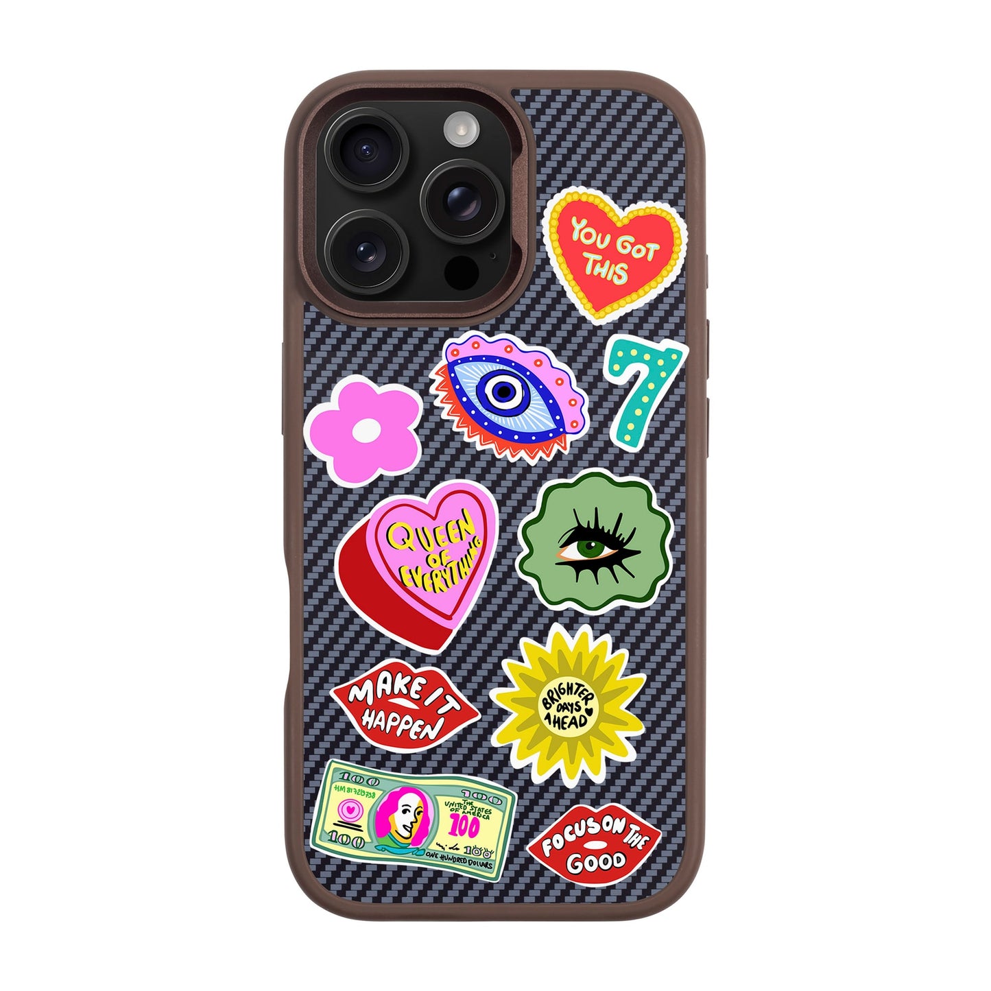 HM STICKERS-iPhone 16 Pro Max Plaid Kılıf MagSafe Özellikli