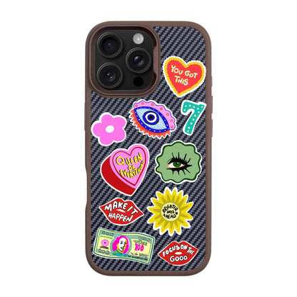HM STICKERS-iPhone 16 Pro Max Plaid Kılıf MagSafe Özellikli