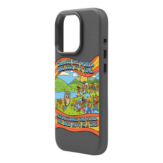 CHANGE THE WORLD-iPhone 16 Pro Max Leather Premium Kılıf MagSafe Özellikli