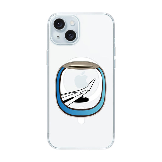 AIRCRAFT WINDOW-iPhone 15 Plus Solid Kılıf MagSafe Özellikli