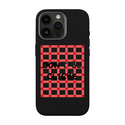 DON'T BE CLICHE-iPhone 14 Pro Max Leather Premium Kılıf MagSafe Özellikli
