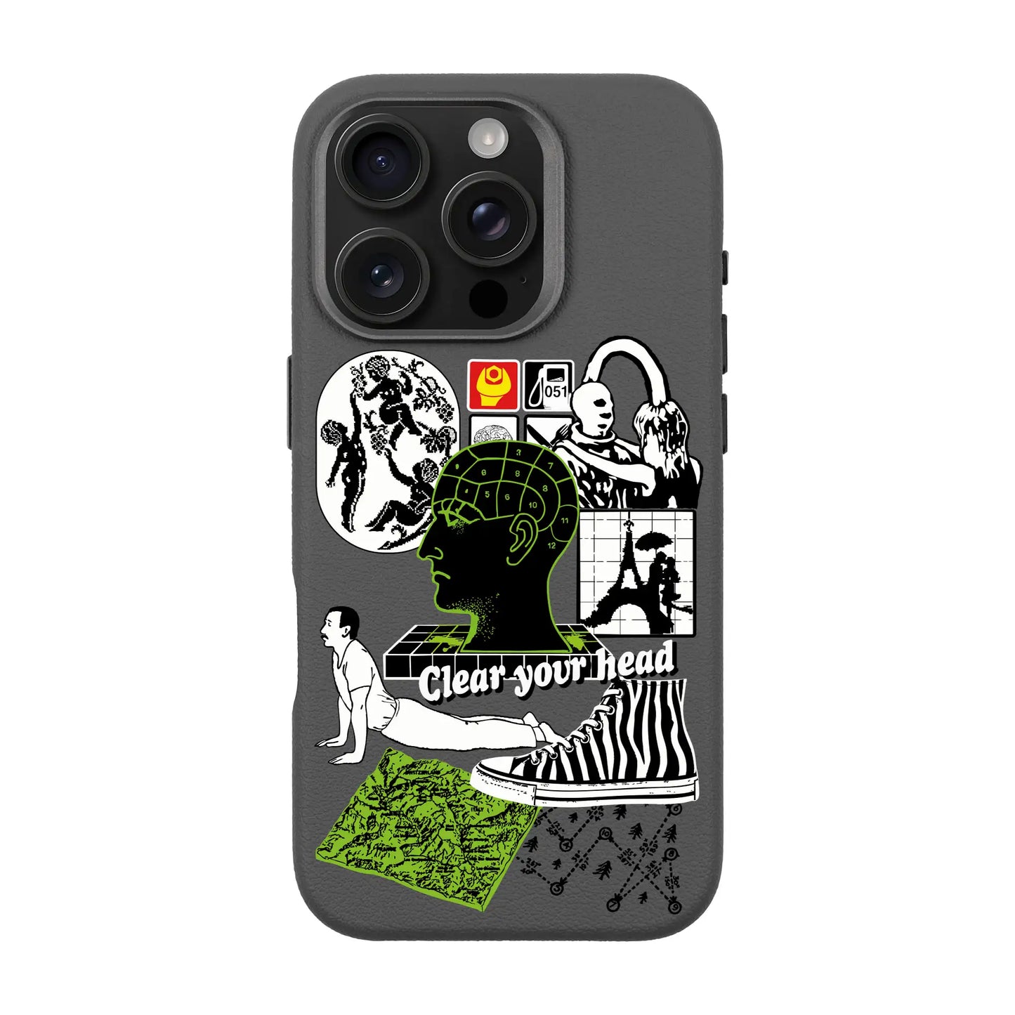 CLEAR YOUR HEAD-iPhone 16 Pro Leather Premium Kılıf MagSafe Özellikli