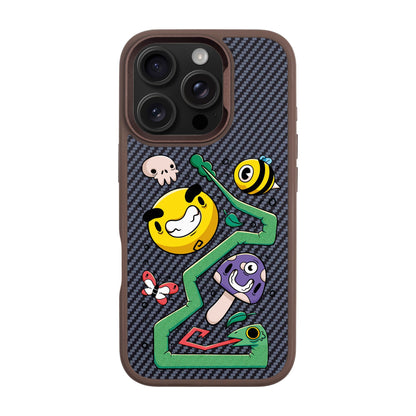NADUR-iPhone 16 Pro Plaid Kılıf MagSafe Özellikli