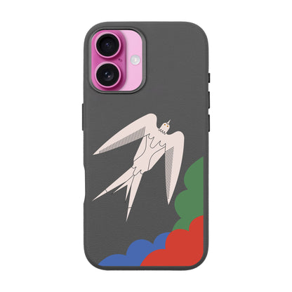 L’OISEAU LIBRE-iPhone 16 Plus Leather Premium Kılıf MagSafe Özellikli