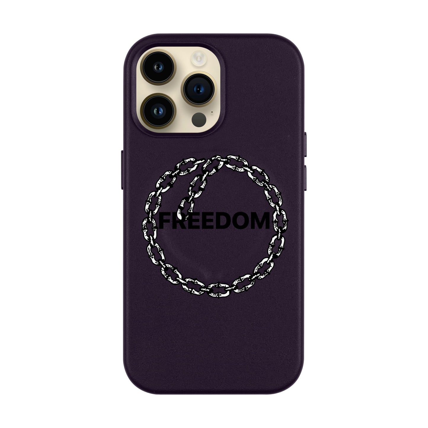 FREEDOM-iPhone 14 Pro Max Leather Kılıf MagSafe Özellikli
