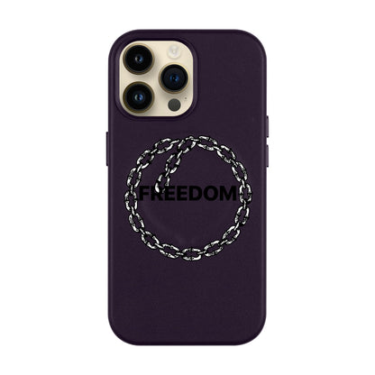 FREEDOM-iPhone 14 Pro Max Leather Kılıf MagSafe Özellikli