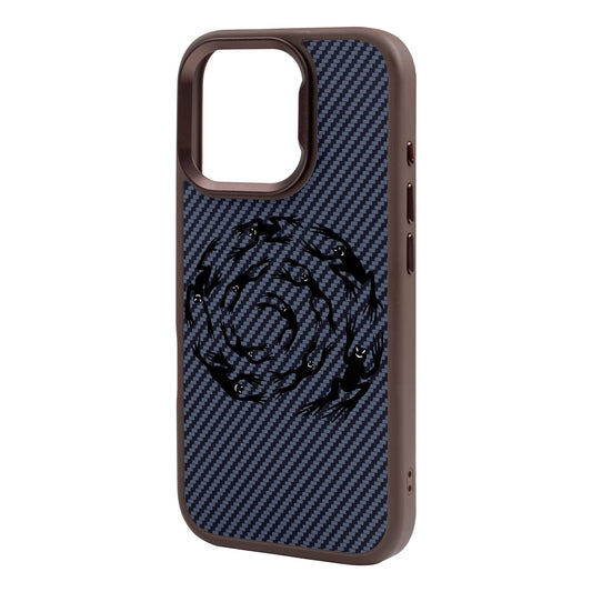 SWIRLING FROGS-iPhone 16 Pro Max Plaid Kılıf MagSafe Özellikli