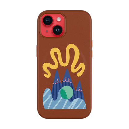 MOUNTAIN-Leather Kılıf MagSafe Özellikli - iPhone 13