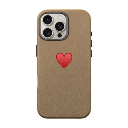 SPREAD HEART-iPhone 16 Pro Max Leather Premium Kılıf MagSafe Özellikli