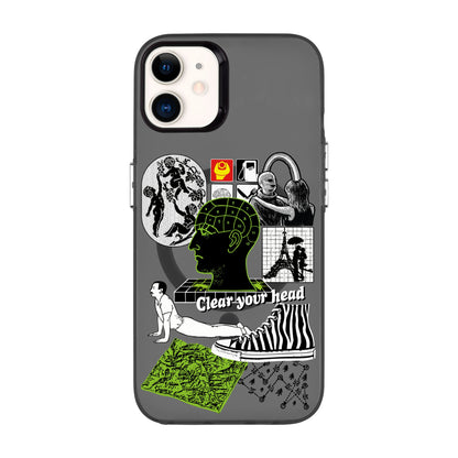 CLEAR YOUR HEAD-iPhone 12 Hold Kılıf MagSafe Özellikli