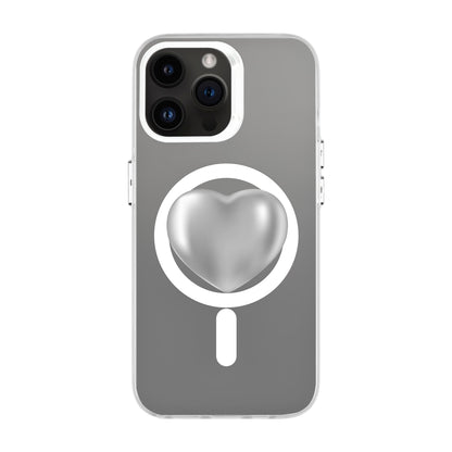 SILVER HEART-iPhone 14 Pro Max Hold Kılıf MagSafe Özellikli