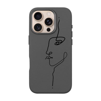FACE-iPhone 16 Pro Leather Premium Kılıf MagSafe Özellikli