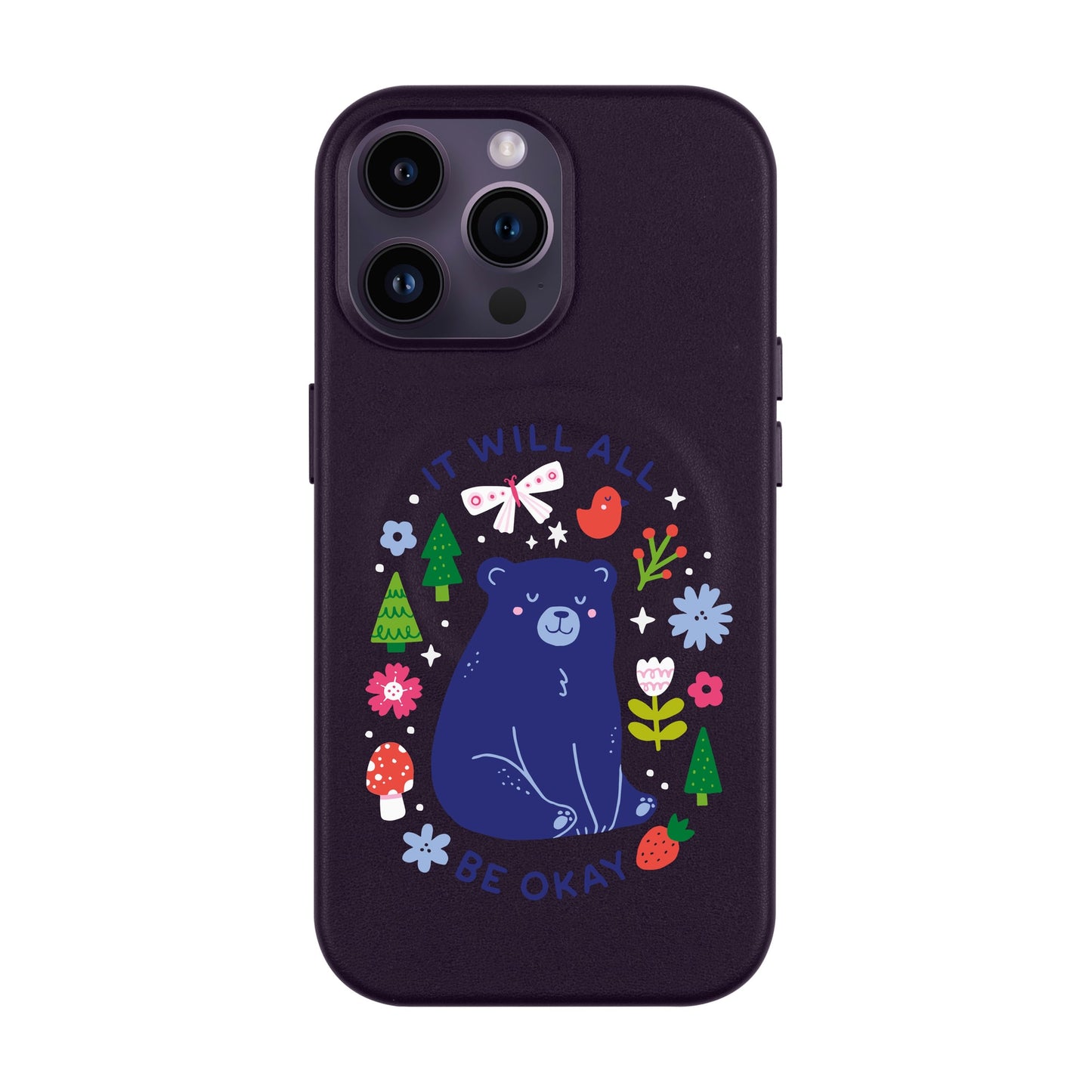 BE OKEY-iPhone 14 Pro Max Leather Kılıf MagSafe Özellikli