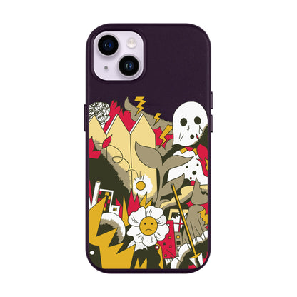 EVERYTHING IS BURNING-iPhone 14 Plus Leather Kılıf MagSafe Özellikli