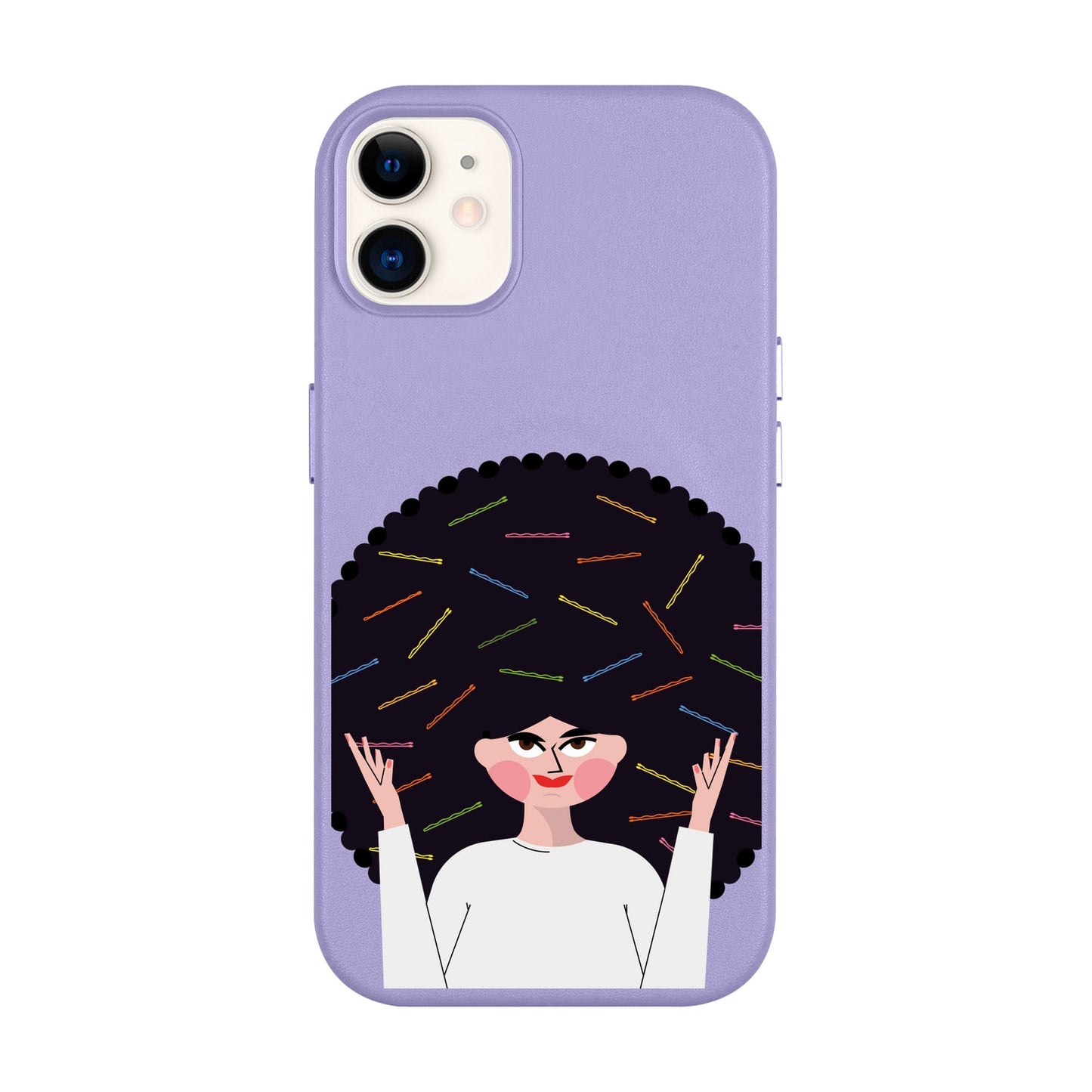 TANGLES OF HAPPINESS-Leather Kılıf MagSafe Özellikli - iPhone 11