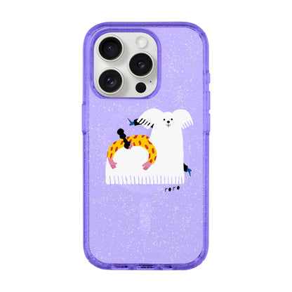 FANCY DOG-iPhone 15 Pro Shiny Kılıf MagSafe Özellikli