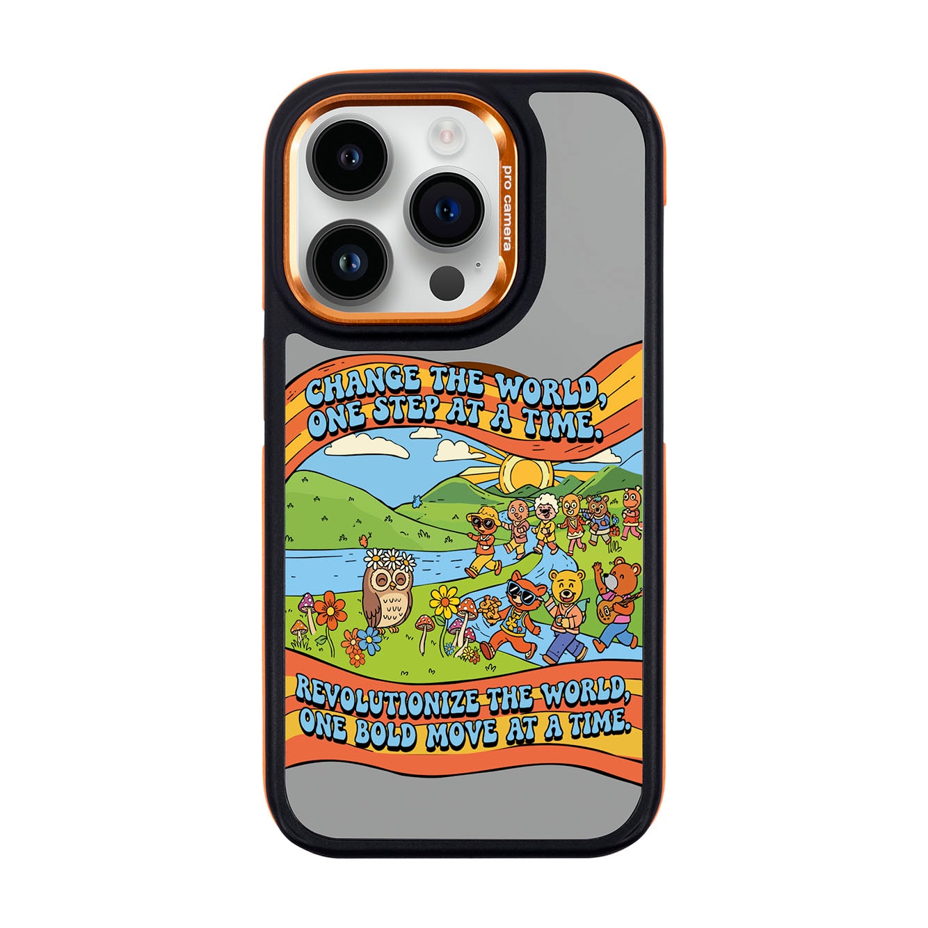 CHANGE THE WORLD-iPhone 14 Pro Dark Kılıf MagSafe Özellikli