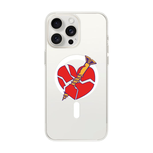 BROKEN HEART-iPhone 15 Pro Max Solid Kılıf MagSafe Özellikli