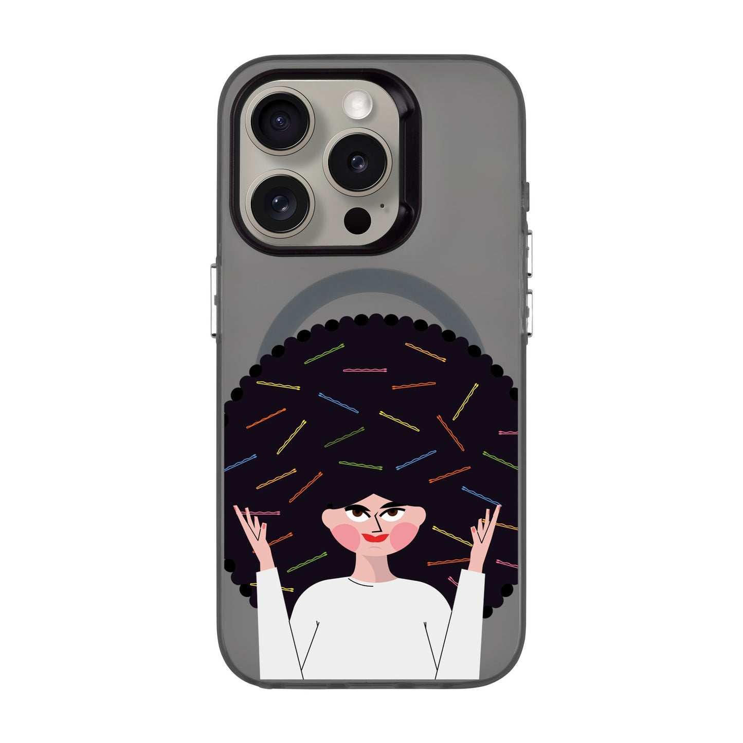 TANGLES OF HAPPINESS-Hold Kılıf MagSafe Özellikli - iPhone 15 Pro