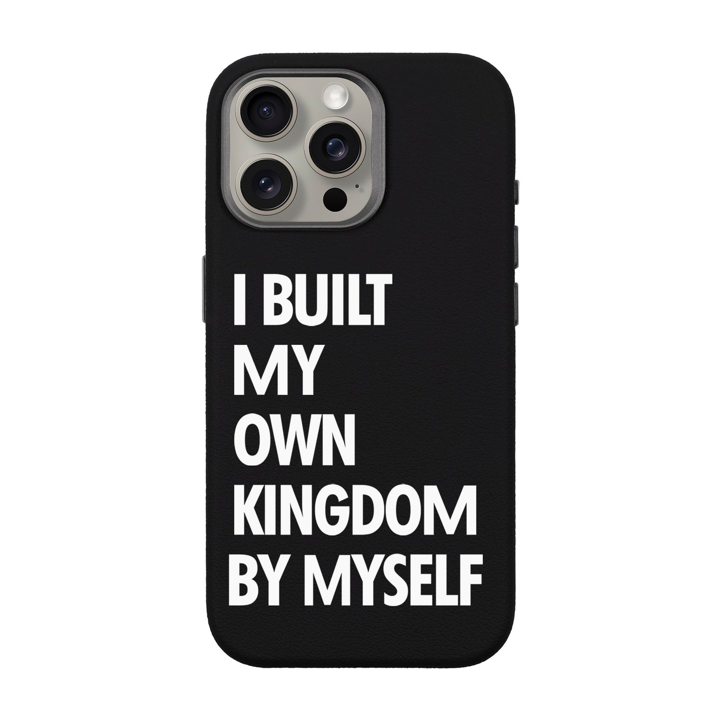 KINGDOM-iPhone 15 Pro Max Leather Premium Kılıf MagSafe Özellikli