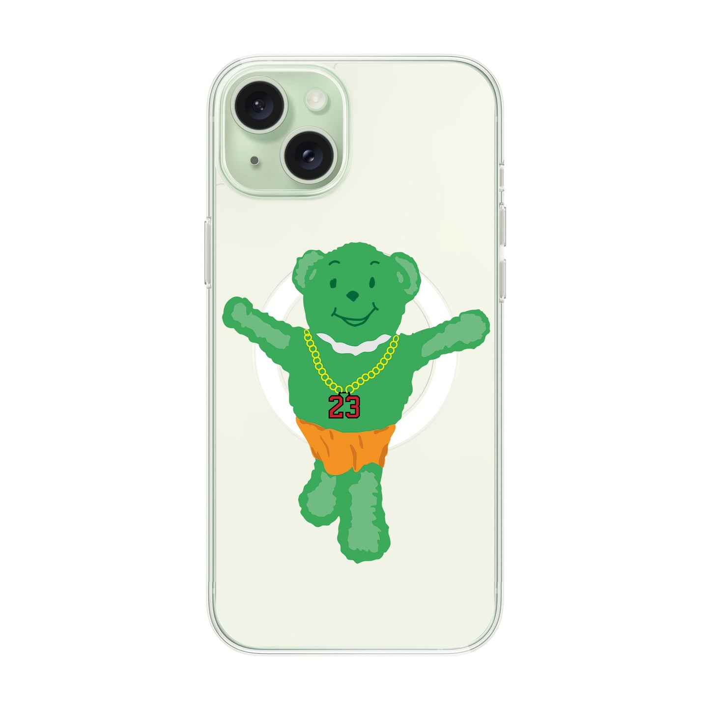 GREEN BEAR-iPhone 15 Plus Solid Kılıf MagSafe Özellikli