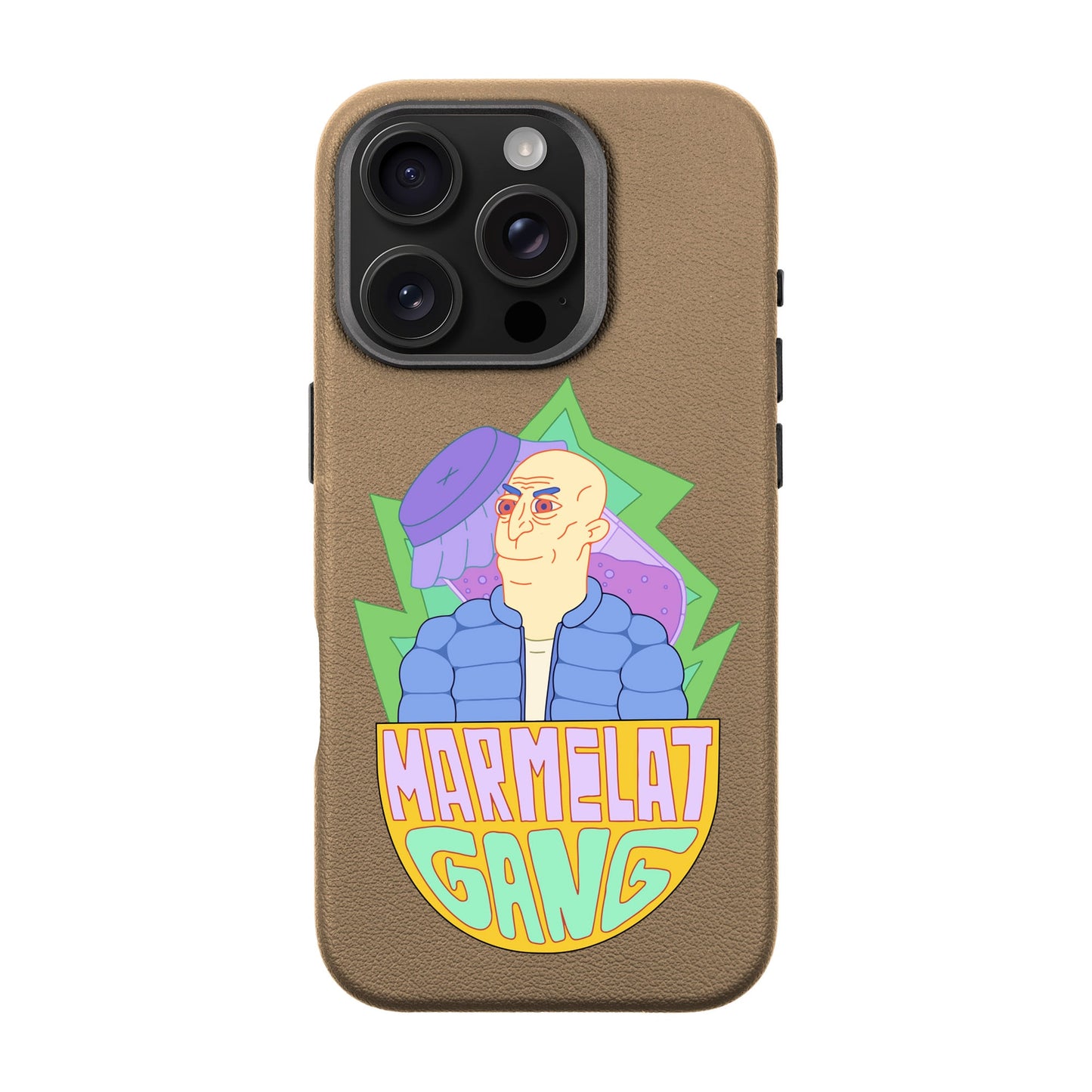 MARMELAT GANG-iPhone 16 Pro Leather Premium Kılıf MagSafe Özellikli