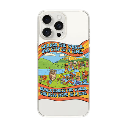 CHANGE THE WORLD-iPhone 15 Pro Max Solid Kılıf MagSafe Özellikli